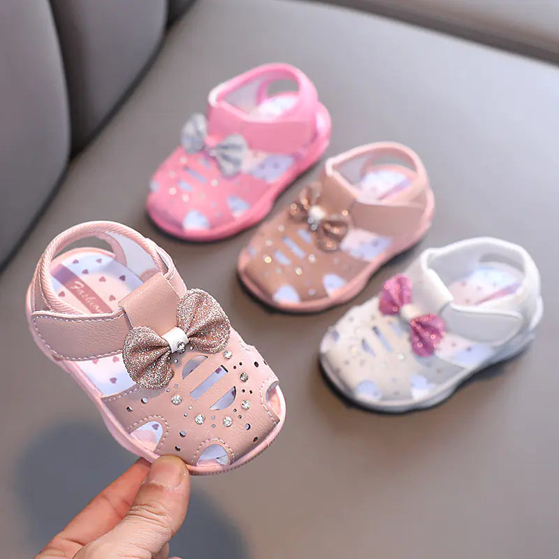 Summer Soft Sole Baby Walking Shoes for Girls (0-2Y)