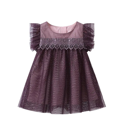 Summer Girls' Dress - Princess Tulle Chiffon Sleeveless