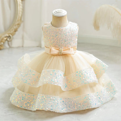 New Arrival Sequin Princess Dress for Baby Girls