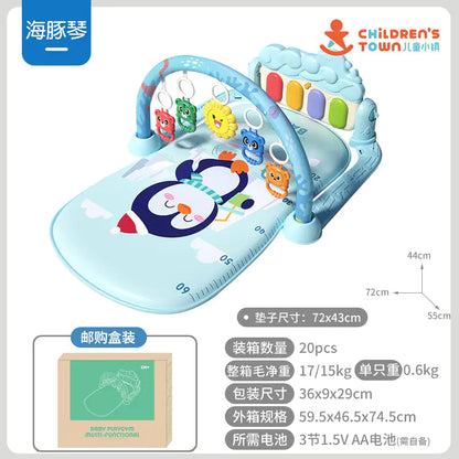 Baby Gym Play Mat with Music Piano for Infants