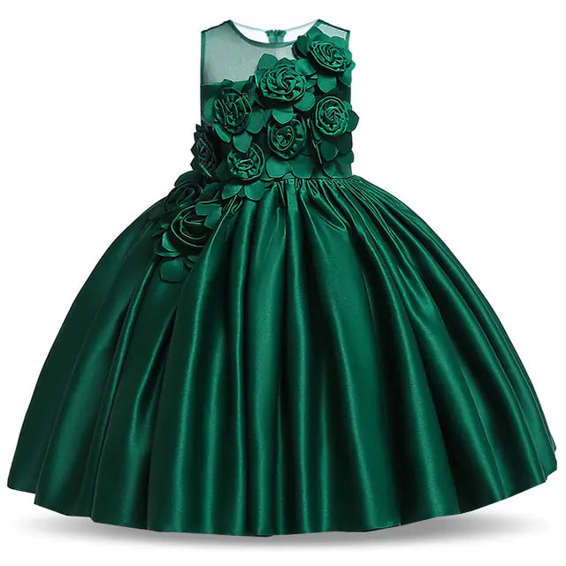 Elegant Summer Party Dress for Baby Girls (Ages 3-10)