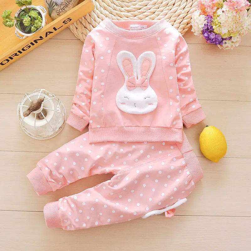 2018 Spring Outfit for Baby Girls 0-3 Years (2-Piece Set)