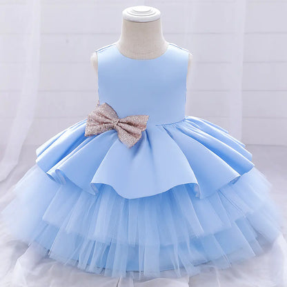 Cute Girl Lace Bow Tutu Skirt for Baby Princess Dress