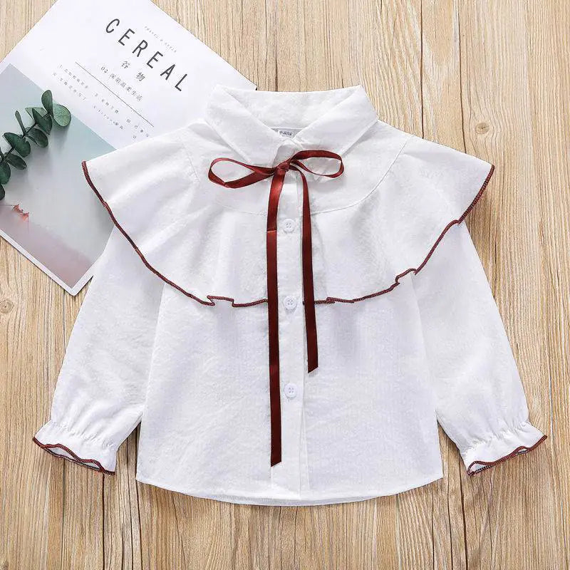 Striped Baby Lapel Shirt for Spring and Autumn