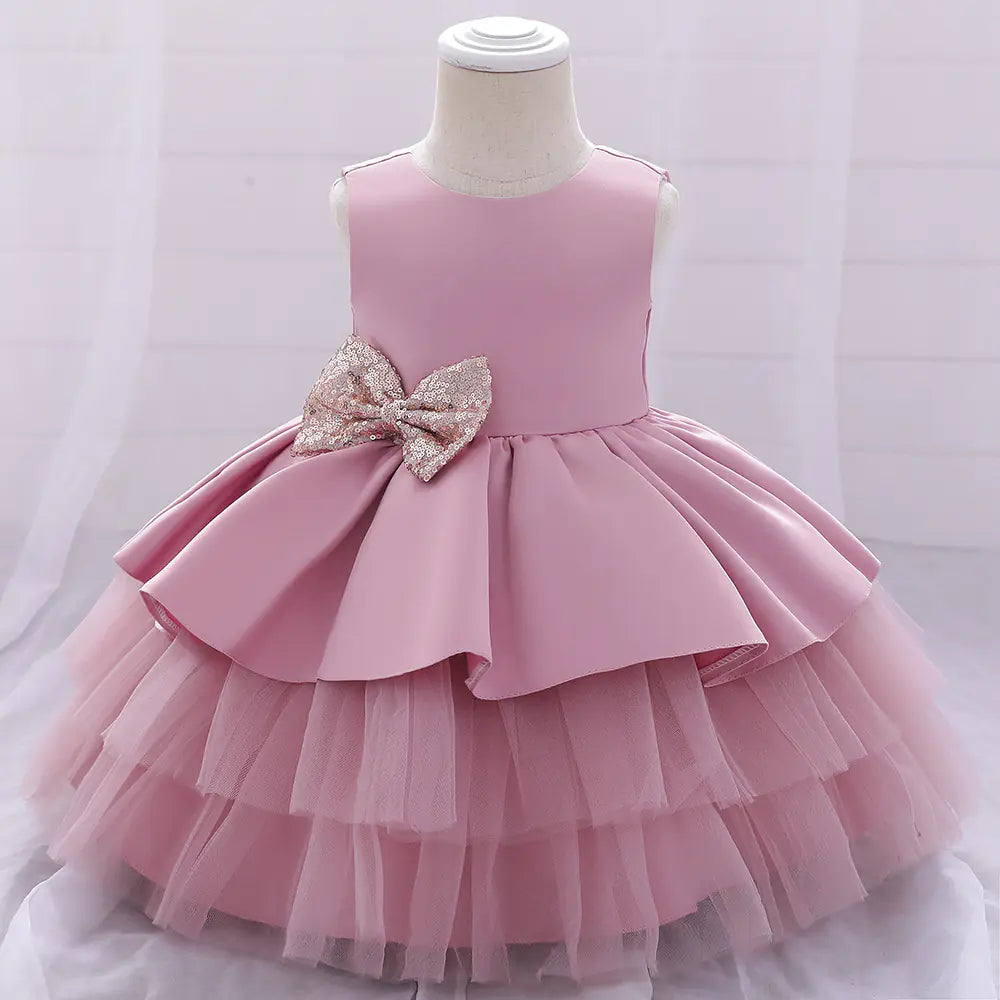 Cute Girl Lace Bow Tutu Skirt for Baby Princess Dress