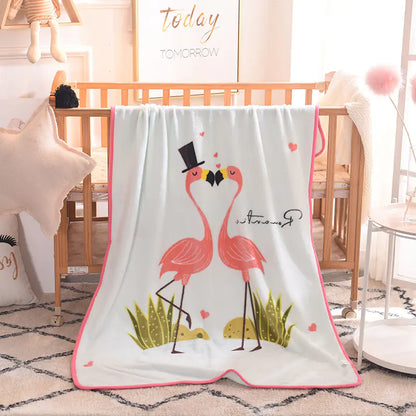 Cartoon Nursery Nap Blanket for Infants and Toddlers