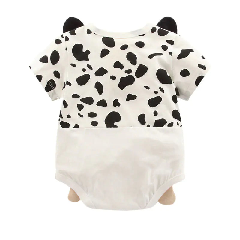 2019 Summer Baby Clothes Cute Panda Cow Romper Outfit