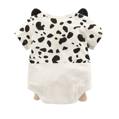 2019 Summer Baby Clothes Cute Panda Cow Romper Outfit