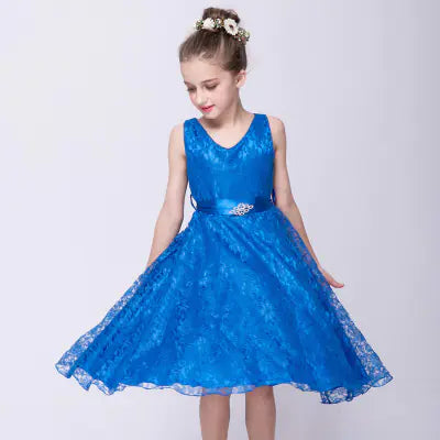 Lace Evening Dress for Girls - Children's Performance Outfit
