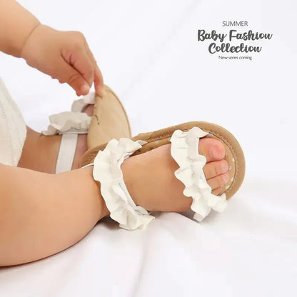 Lace Trim Baby Sandals for Toddlers and Infants