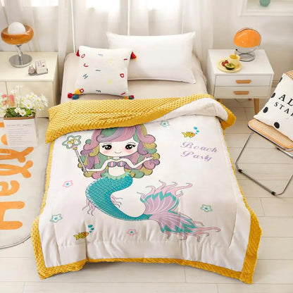 Cartoon Children's Doudou Blanket for Infants and Toddlers