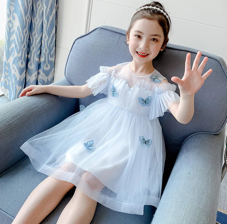 Princess Tulle Dress for Summer Girls' Wear