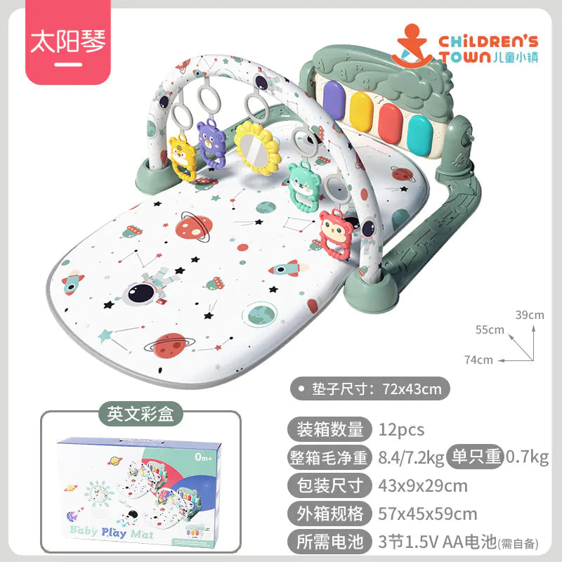Baby Gym Play Mat with Music Piano for Infants
