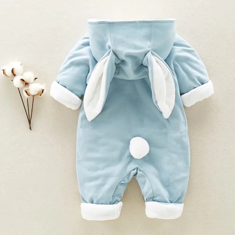 Totoro Cotton Hooded Baby Jumpsuit for Newborns