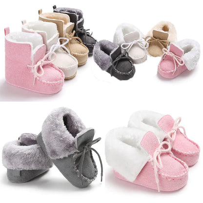New Winter Plush Baby Cotton Shoes for 0-1 Year Olds