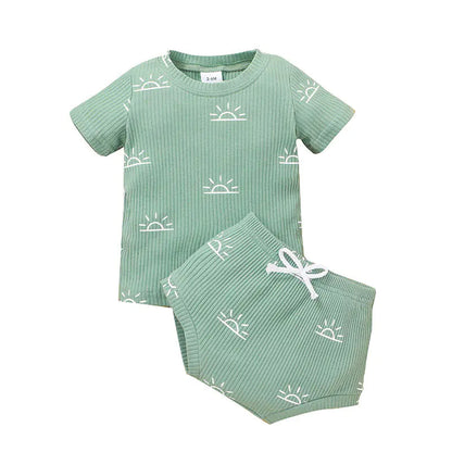Baby Casual Romper Suit for Spring and Summer (2 PCs)