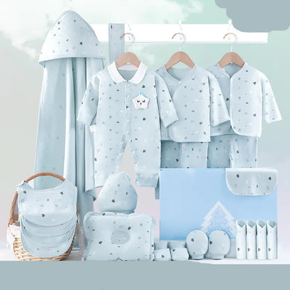 Newborn Gift Box Set with Cotton Summer Baby Clothes