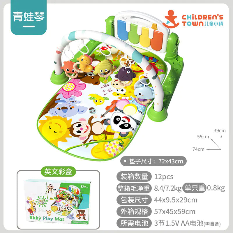 Baby Gym Play Mat with Music Piano for Infants