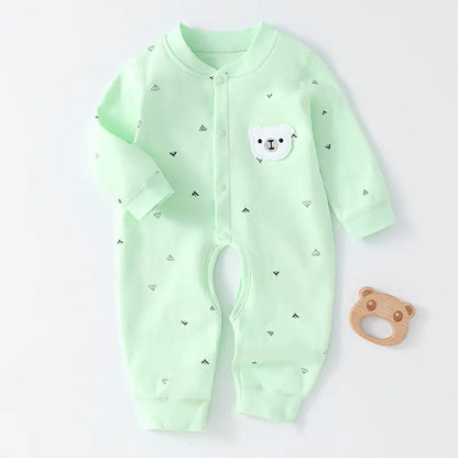 Pure Cotton Baby Jumpsuit for Spring and Autumn