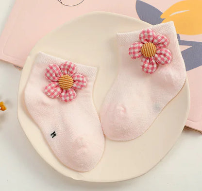Cartoon Girls Baby Socks for Spring and Autumn