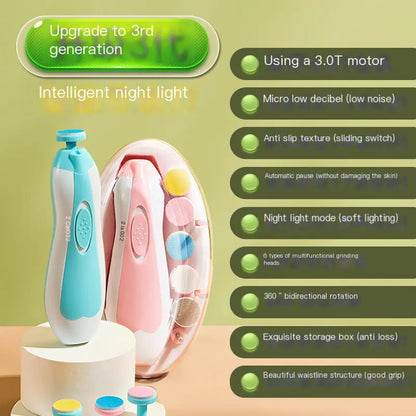 Baby Electric Nail File Set for Newborn Care