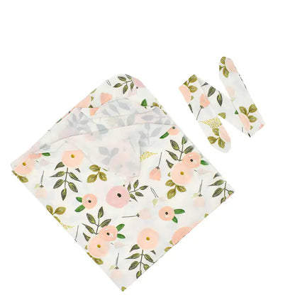 Newborn Baby Sleeping Bag with Swaddling Cap and Quilt