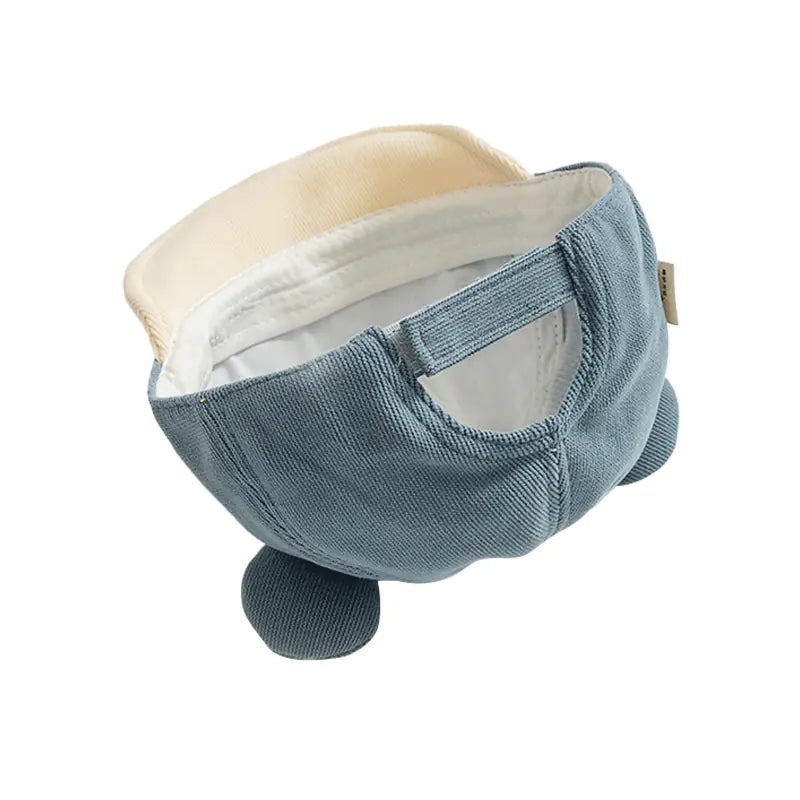 Cotton Baby Cap with Cute Bear Ears for Kids