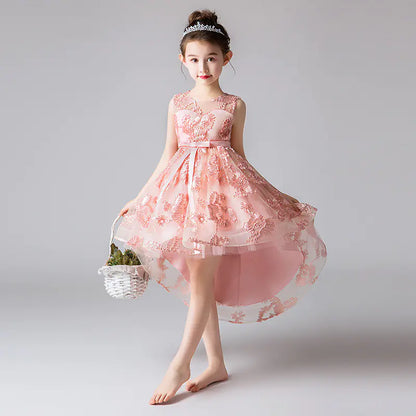Girls Princess Flower Girl Wedding Dress