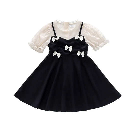 Korean Style Bow Baby Princess Dress for Kids