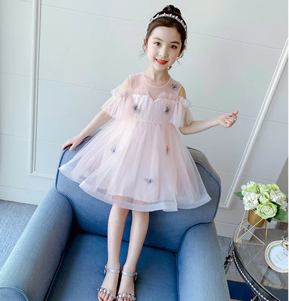 Princess Tulle Dress for Summer Girls' Wear