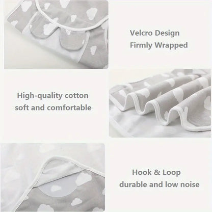Universal Cotton Baby Blanket with Adjustable Swaddle