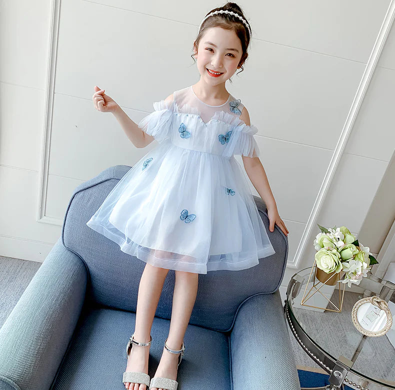 Princess Tulle Dress for Summer Girls' Wear