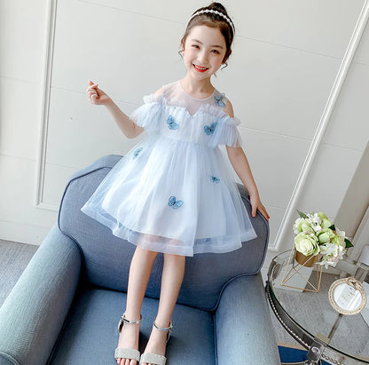 Princess Tulle Dress for Summer Girls' Wear