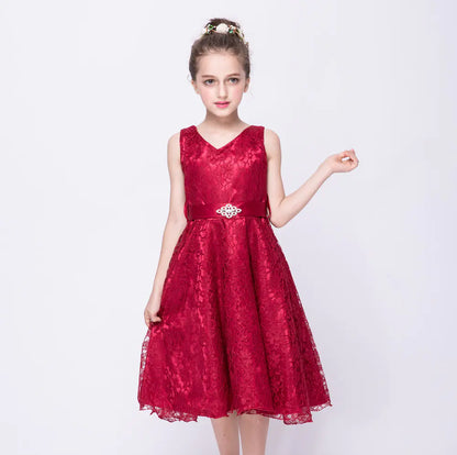 Lace Evening Dress for Girls - Children's Performance Outfit