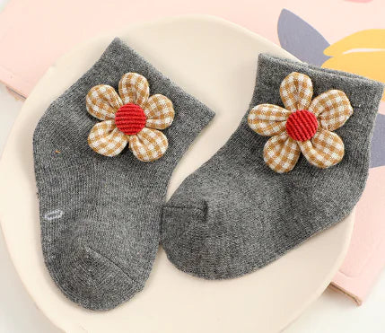 Cartoon Girls Baby Socks for Spring and Autumn