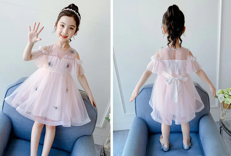 Princess Tulle Dress for Summer Girls' Wear