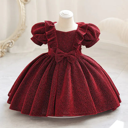 Puffy Western Style Princess Dress for One-Year-Old