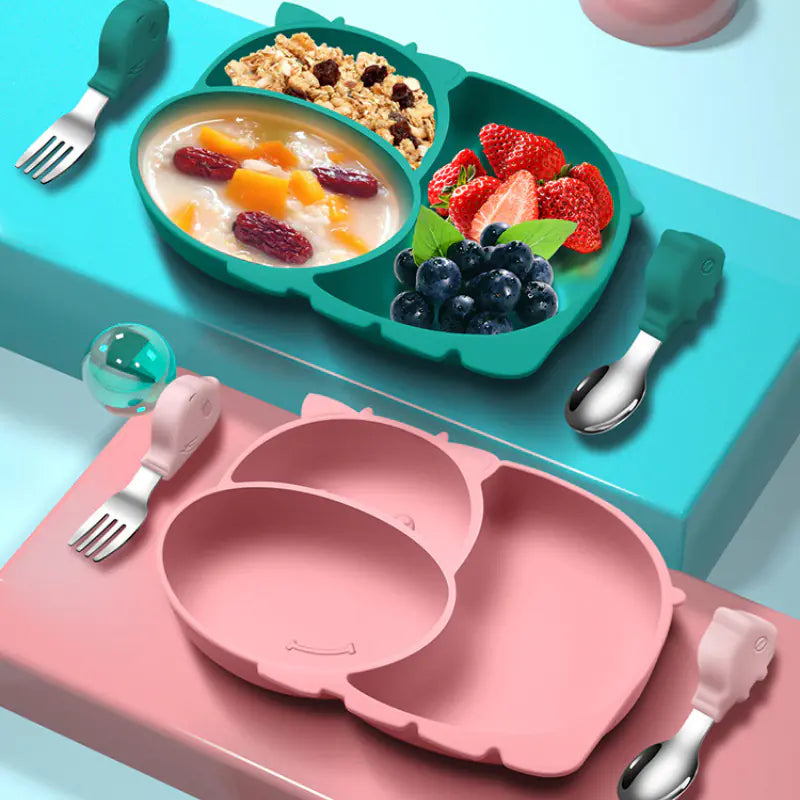 Silicone Dinner Plate for Infants and Toddlers