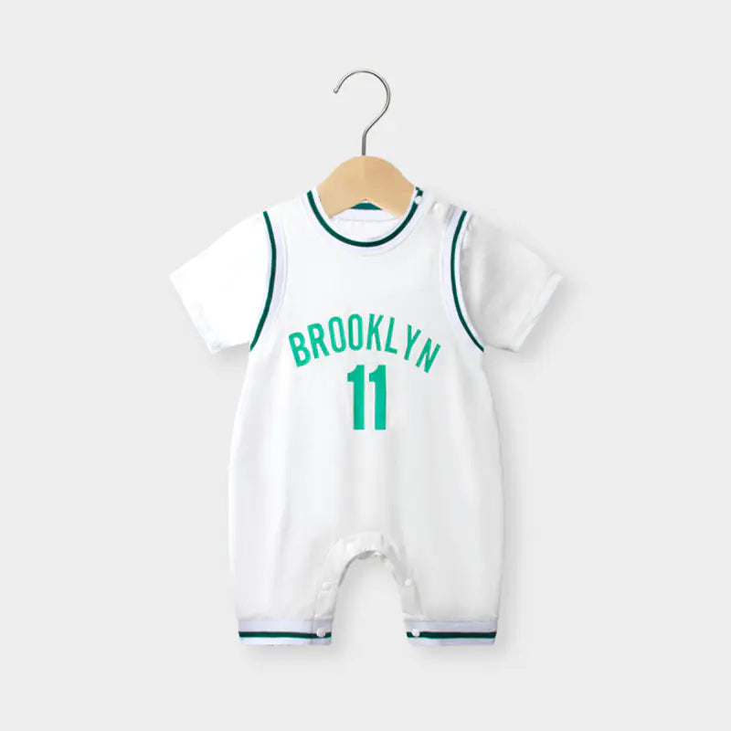 Cute Summer Baby Short-sleeved Cotton Romper Outfit
