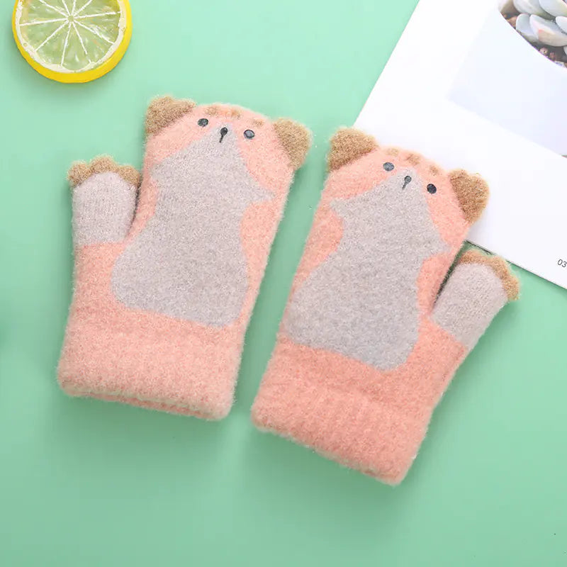 Baby Bags with Plush Touch Screen Gloves for Ages 3-5