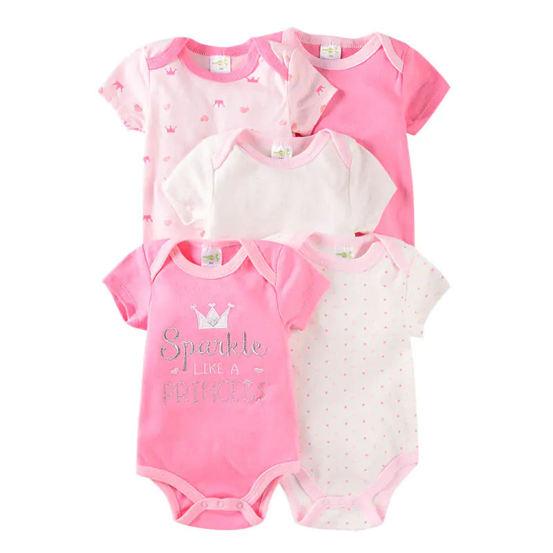 Summer 2020 Cotton Short Sleeve Baby Romper Set