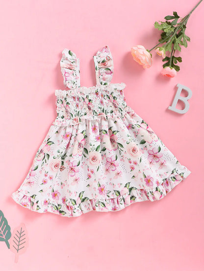 "New European American Baby Girl Lace Suspender Dress"