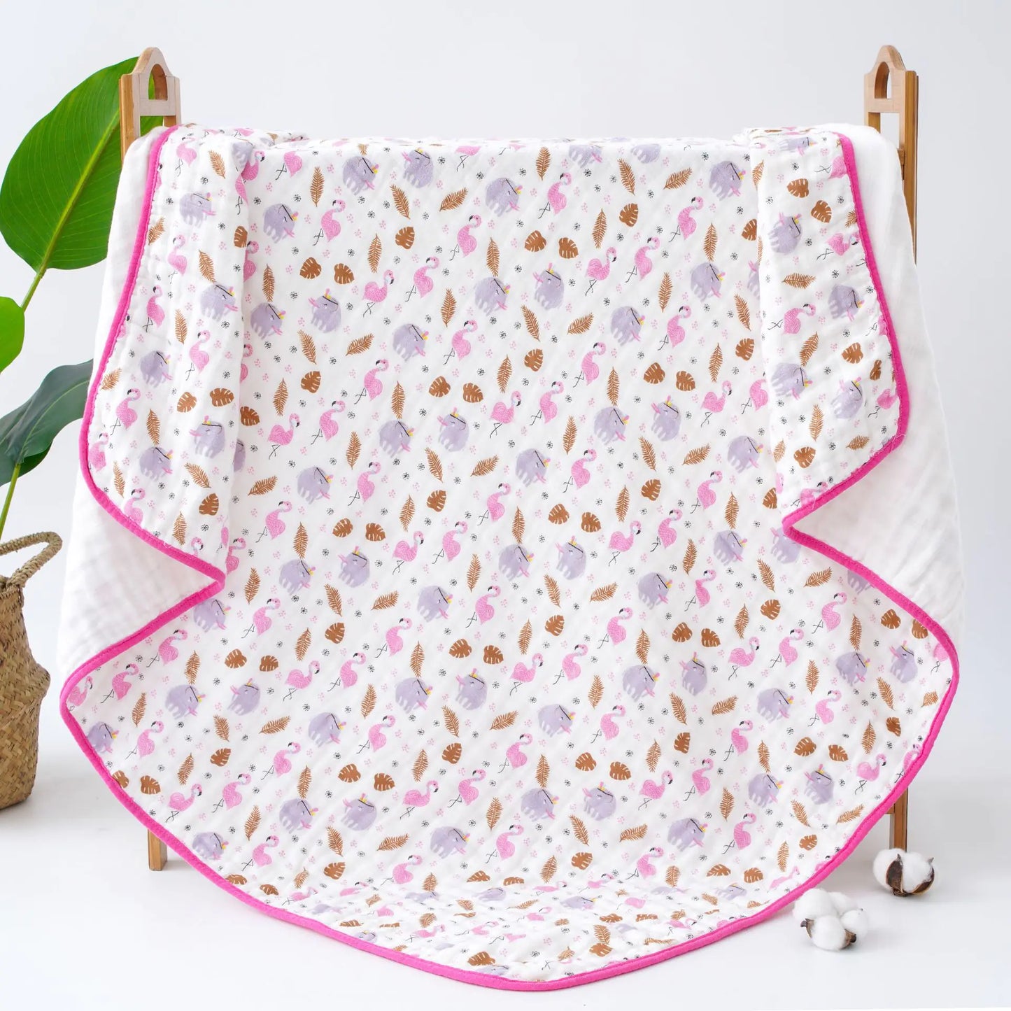 6-Layer Gauze Baby Blanket Cartoon Bath Towel
