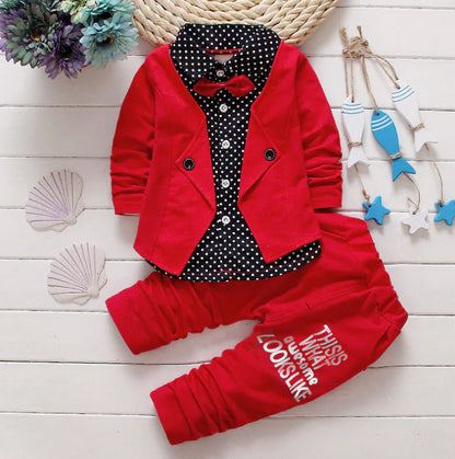 Boys' Casual Two-Piece Suit Set