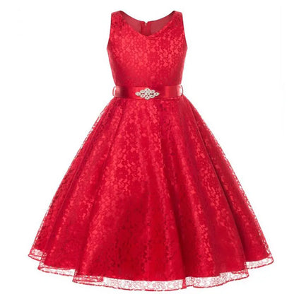 Lace Evening Dress for Girls - Children's Performance Outfit