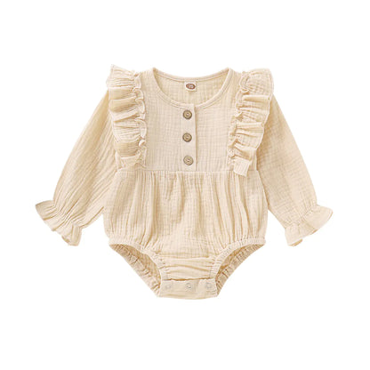 Baby Cotton and Hemp Triangle Romper for 0-1 Years