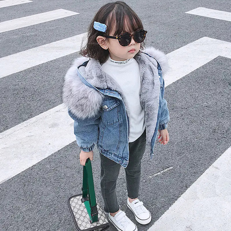 Winter Denim Jacket for Girls