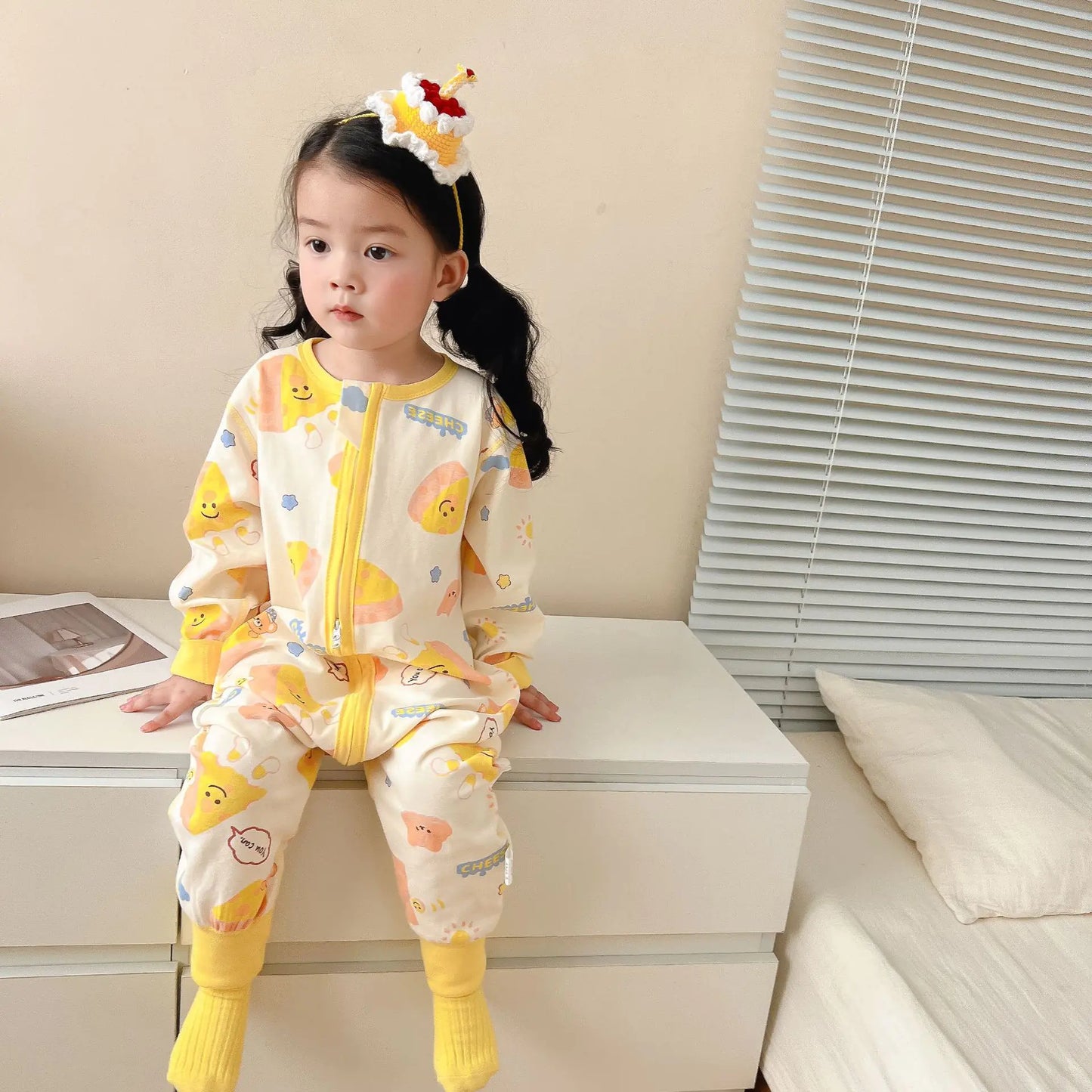 Cotton Sleeping Bag for Kids - Long Sleeve & Split Legs