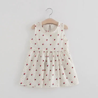 Korean Style Sleeveless Summer Dress for Girls