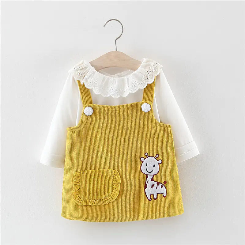 Girls' Two-Piece T-Shirt and Pinafore Set (Ages 1-4)